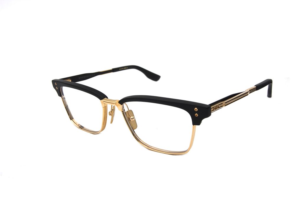 okulary korekcyjne DITA DTX 132-55-02 // BLK-GLD, modne oprawki do okularów